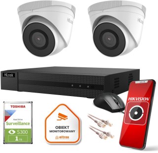 Zestaw monitoringu Hilook 2 kamer IP IPCAM-T5 1TB dysk