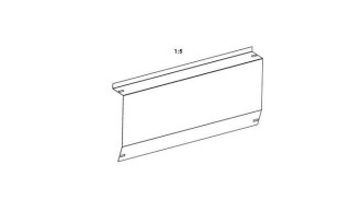 Wiatrownica L1970 (1970x304x0,5) CORAB XPF_PB076.5.004