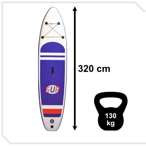 SUP Deska pompowana z akcesoriami graatowa 320cm