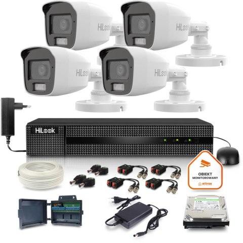 Zestaw monitoringu Hilook by Hikvision 4 kamer 2MPx TVICAM-B2M-20DL dysk 1TB