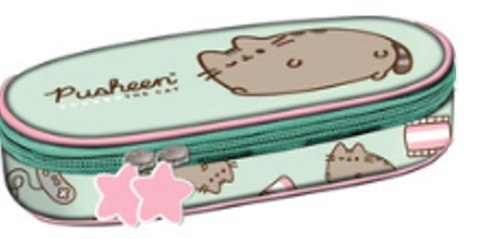 Piórnik szkolny usztywniany saszetka z klapą Pusheen Mint