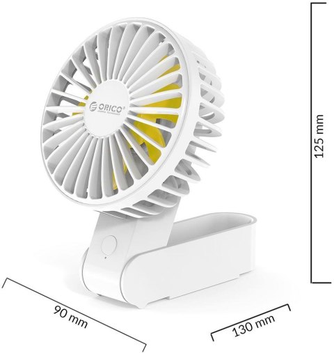 Wentylator przenośny Orico GXZ-F833 USB-C biały