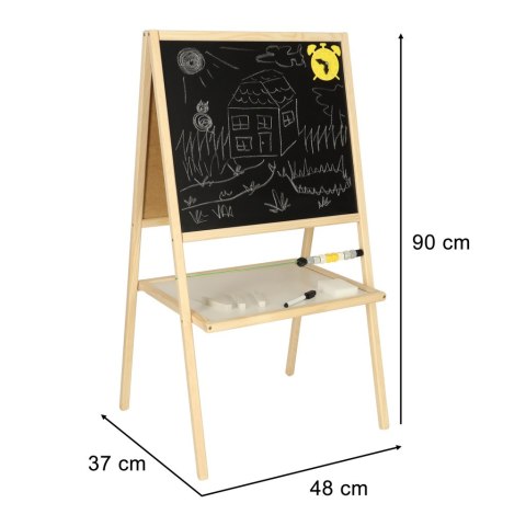 Tablica kredwa suchościeralna 37x48x90 naturalna