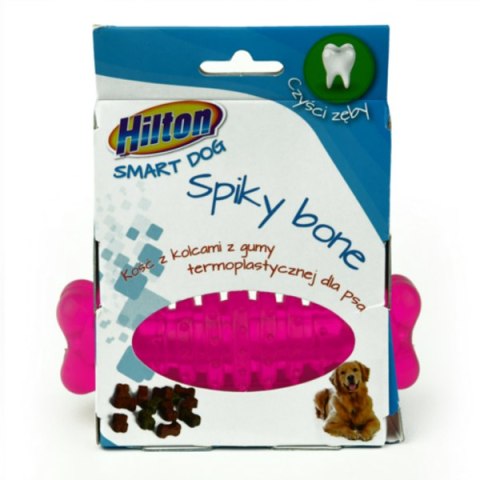 HILTON Dog Spiky Ball mix kolor Kość z kolcami 12cm dla psa