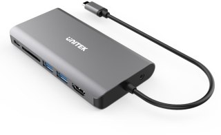 Unitek D1019B Hub USB-C 3.1 8w1 z Power Delivery 100W