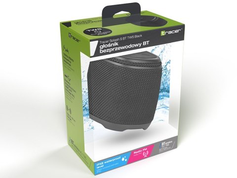 TRACER GŁOŚNIK TWS SPLASH S BLUETOOTH BLACK