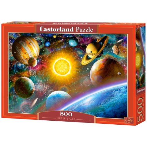 CASTORLAND Puzzle układanka 500 elementów Outer Space Przestrzeń kosmiczna 47 x 33 cm