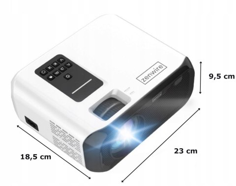 Mini Projektor Zenwire E500s WiFi Full HD 7500lm