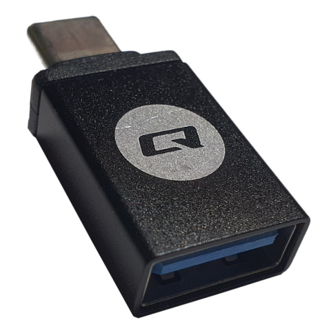 Qoltec Inteligentny czytnik chipowych kart ID SCR-0643 | USB 2.0 + Adapter USB typ C