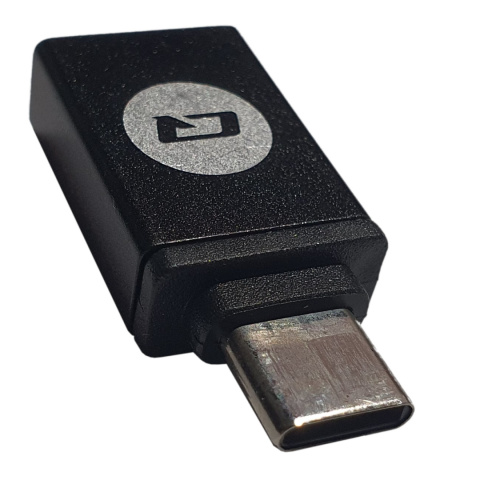 Qoltec Inteligentny czytnik chipowych kart ID SCR-0643 | USB 2.0 + Adapter USB typ C