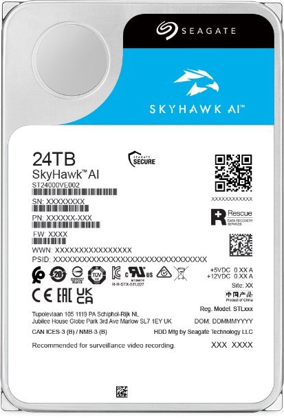 Dysk HDD Seagate SkyHawk AI ST24000VE002 24TB