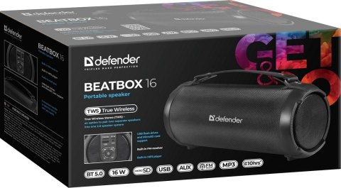 GŁOŚNIK DEFENDER BEATBOX 16 BLUETOOTH 16W