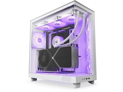 Obudowa NZXT H6 Flow RGB Midi Tower biała z oknem