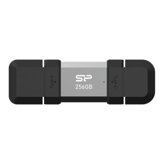 Pendrive Silicon Power Mobile C51 256GB USB-A USB 3.2 Type-C 200MB/s Srebrny