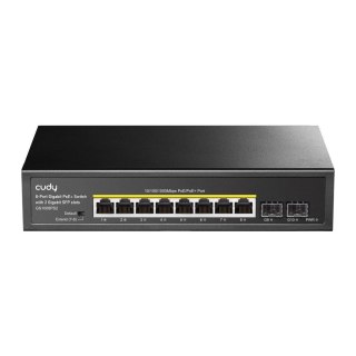 Switch niezarządzalny Cudy GS1008PS2 8x10/100/1000Mbps PoE+ 120W, 2xSFP