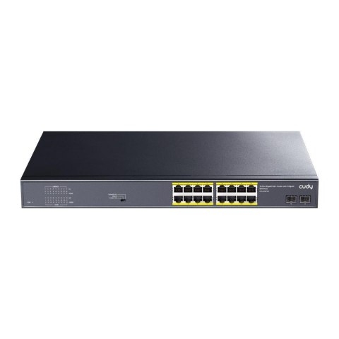 Switch niezarządzalny Cudy GS1020PS2 16x10/100/1000Mbps PoE+ 200W, 2xSFP