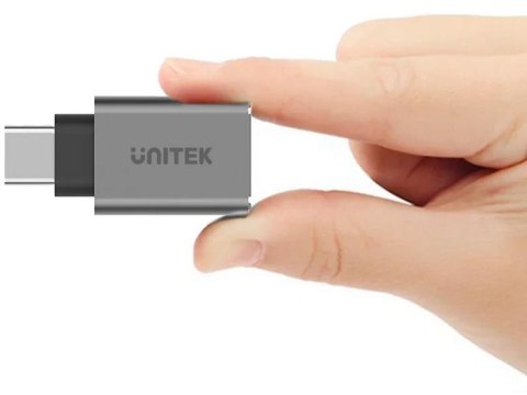 Unitek Y-A025CGY adapter USB TypC do USB (F) ALU