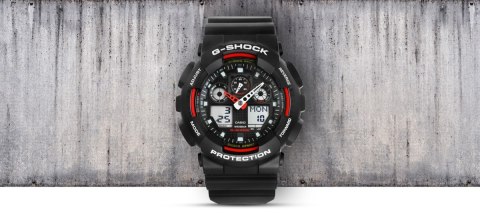 Zegarek Męski CASIO G-SHOCK GA-100-1A4ER 20 Bar Do nurkowania