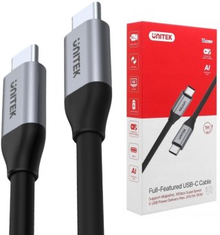 Przewód USB-C na USB-C 10Gbps 4K 60Hz 20V/5A