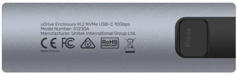 Unitek Obudowa dysku M.2 NVMe/SATA 10Gbps S1230A