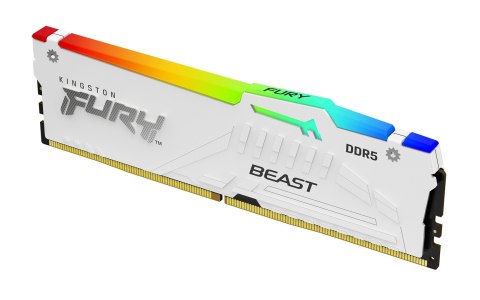 KINGSTON DDR5 32GB 6000MHz CL40 FURY BEAST WHITE RGB XMP KITx2