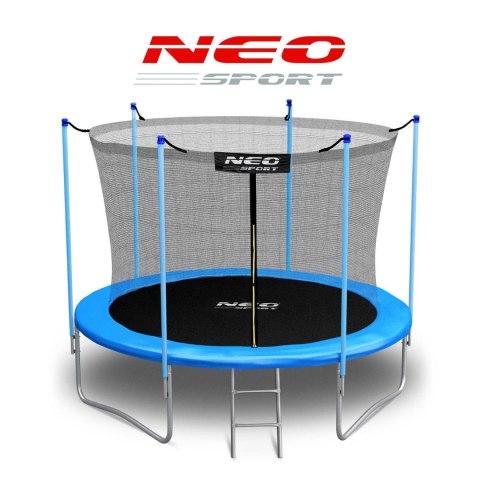 Trampolina ogrodowa 10ft/312cm z siatką wewnętrzną i drabinką Neo-Sport