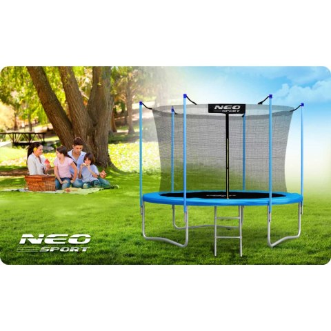 Trampolina ogrodowa 10ft/312cm z siatką wewnętrzną i drabinką Neo-Sport