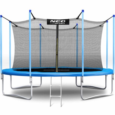Trampolina ogrodowa 13ft/404cm z siatką wewnętrzną i drabinką Neo-Sport + maszyna do baniek GRATIS Trampolina ogrodowa 13ft/404cm z siatką wewnętrzną i drabinką Neo-Sport + maszyna do baniek GRATIS