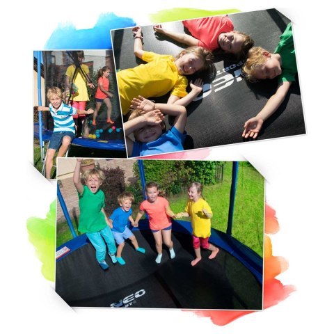 Trampolina ogrodowa 13ft/404cm z siatką wewnętrzną i drabinką Neo-Sport + maszyna do baniek GRATIS Trampolina ogrodowa 13ft/404cm z siatką wewnętrzną i drabinką Neo-Sport + maszyna do baniek GRATIS