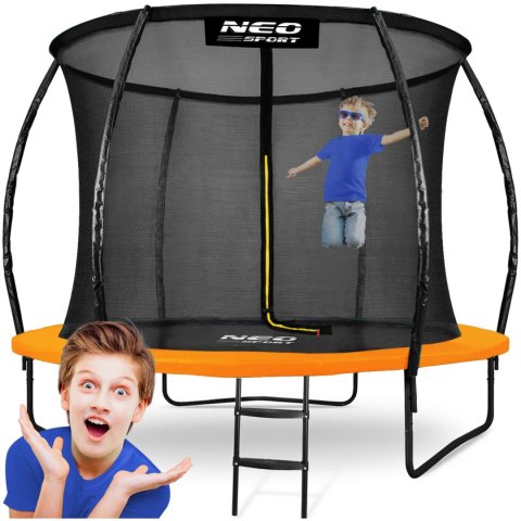 Trampolina ogrodowa profilowana 10ft/312cmz siatką wewnętrzną Neo-Sport