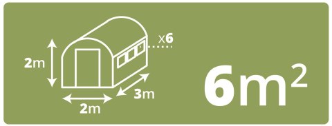 Folia na tunel ogrodowy 2x3m 6m2 Plonos