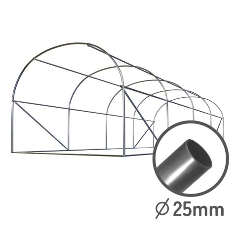 Tunel ogrodowy 2,5x4m (10m2) biały Plonos