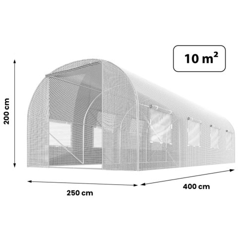 Folia na tunel ogrodowy 2,5x4m (10m2) biała Plonos