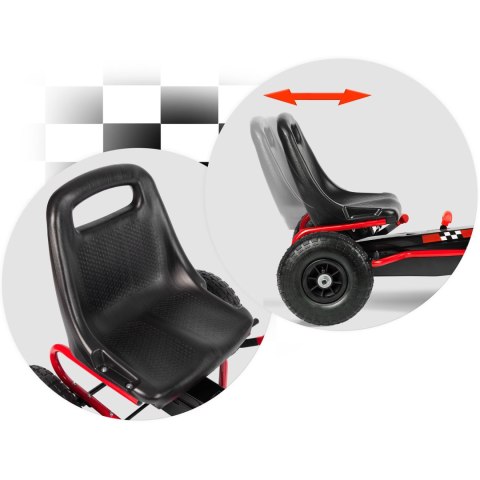 Gokart dziecięcy na pedały RK-594 czerwony