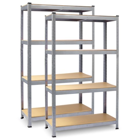 Regał metalowy magazynowy zestaw 2 szt. 174 x 80 x 40 cm Plonos PL-701 Regał metalowy magazynowy zestaw 2 szt. 174 x 80 x 40 cm Plonos PL-701
