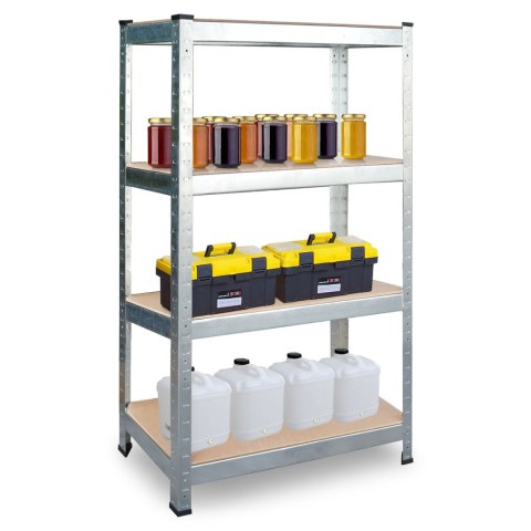 Regał metalowy magazynowy zestaw 2 szt. 174 x 80 x 40 cm Plonos PL-701 Regał metalowy magazynowy zestaw 2 szt. 174 x 80 x 40 cm Plonos PL-701
