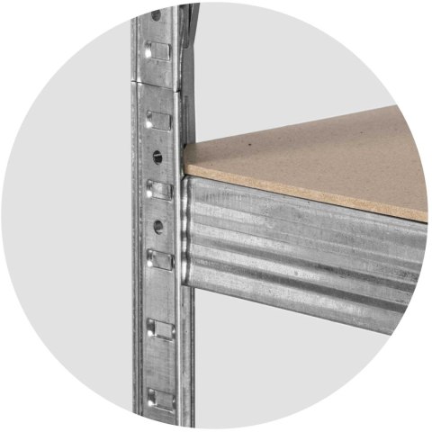 Regał metalowy magazynowy zestaw 2 szt. 174 x 80 x 40 cm Plonos PL-701 Regał metalowy magazynowy zestaw 2 szt. 174 x 80 x 40 cm Plonos PL-701