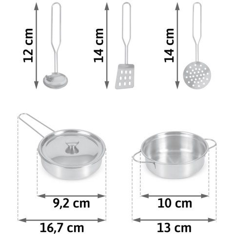 Przybory kuchenne do zabawy 5 szt.
