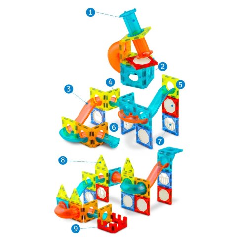 Klocki magnetyczne z podświetleniem RK-763 Ricokids