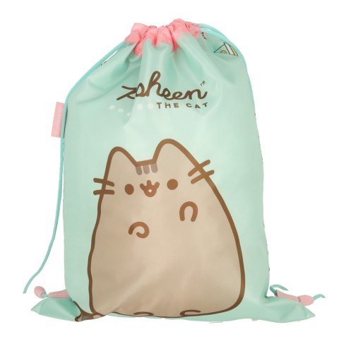 Worek na buty obuwie wf dla dzieci Pusheen Mint