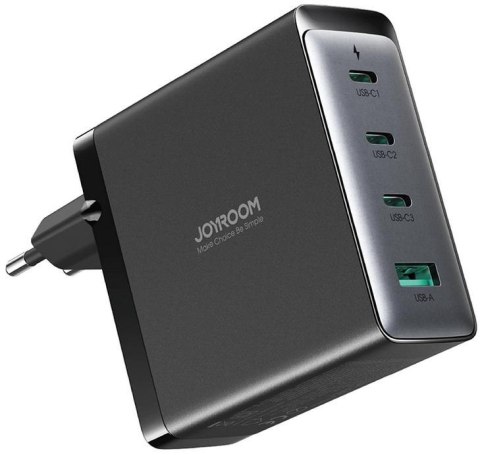 Ładowarka sieciowa Joyroom GaN Ultra JR-TCG05EU 140W PD 3.0 QC 3.0 3x USB-C 1x USB-A czarna + kabel