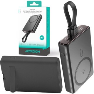 Powerbank Joyroom JR-PBM01 10000mAh 20W 1x USB-C 2x Lightning czarny + kabel