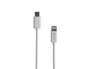 Kabel Natec Prati Lightning -> USB-C 1m MFI Biały