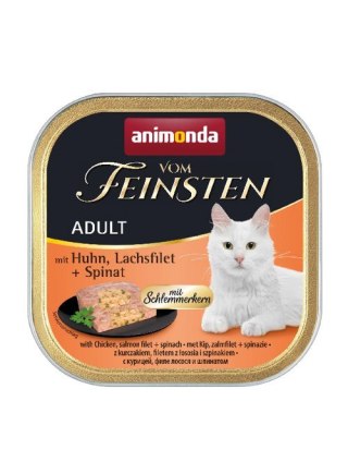 ANIMONDA Vom Feinsten Classic Cat smak: kurczak, łosoś + szpinak 100g