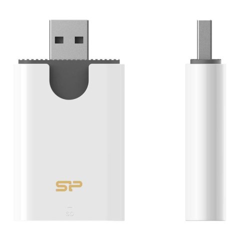 Czytnik kart pamięci Silicon Power Combo USB 3.2 Gen 1 SD/microSD/MMC biały