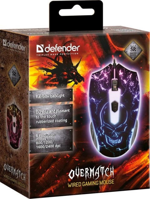 MYSZ DEFENDER GM-069 OVERMATCH OPTIC 2400dpi 4P