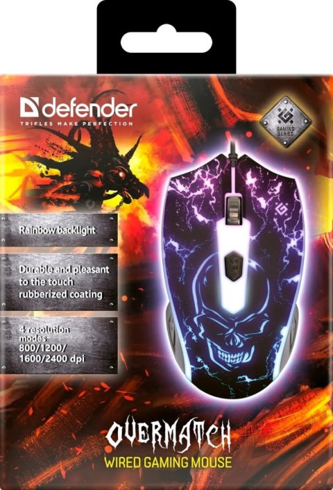 MYSZ DEFENDER GM-069 OVERMATCH OPTIC 2400dpi 4P