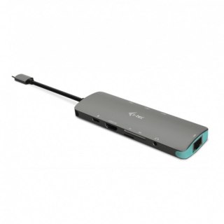 I-TEC C31NANODOCKLANPD Szaro-niebieski USB Typ C