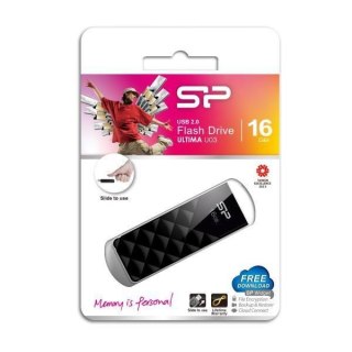 Pendrive Silicon Power 16GB Ultima U03 Diamond Cut Black