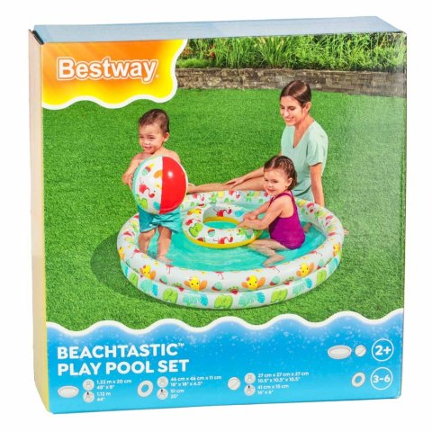 BESTWAY 51124 Basen piłka kółko brodzik 122cm